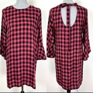 CLOTH & STONE Buffalo Check Plaid Tunic Dress Small
